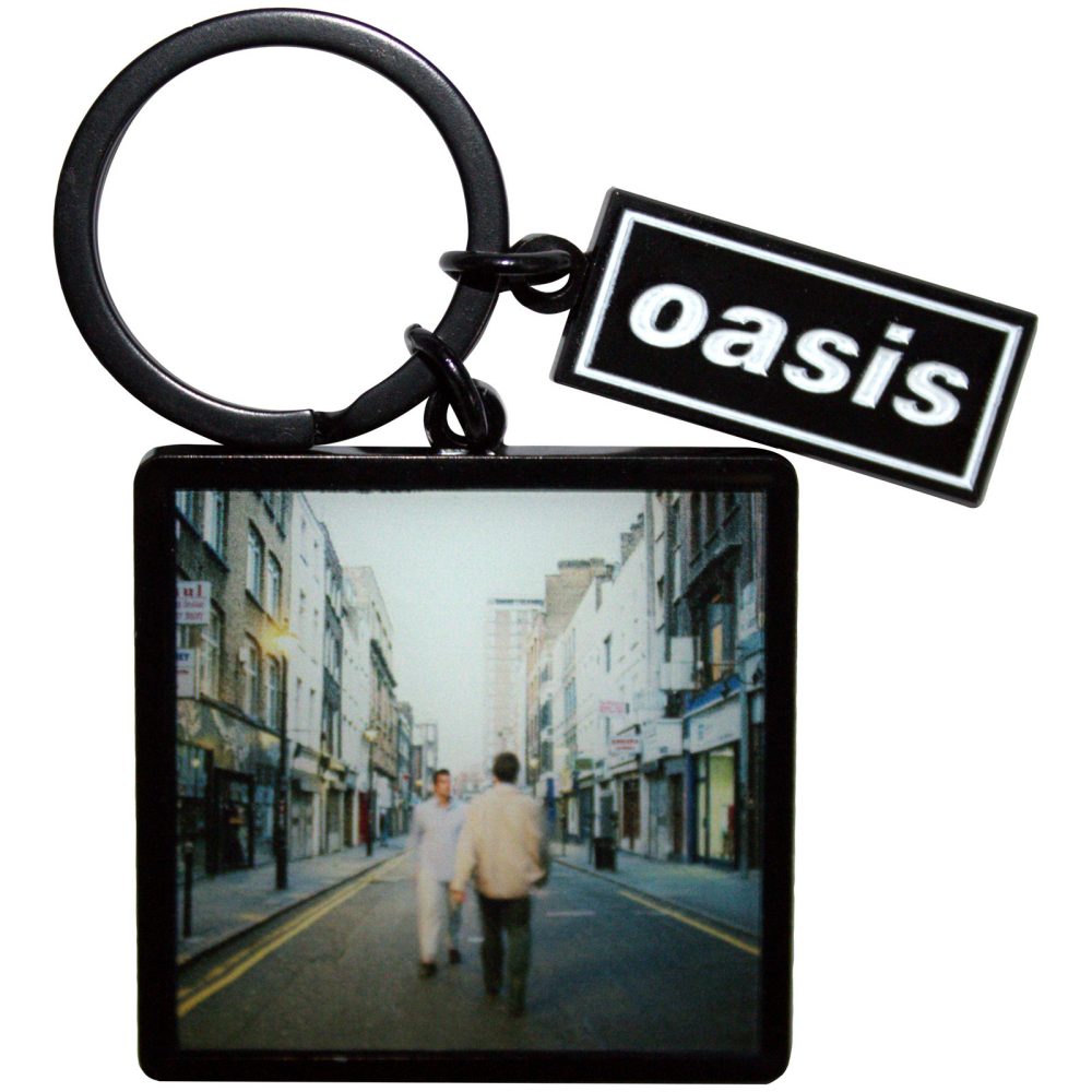 Oasis - What's The Story Album Decca Logo Charm Keychain - Multicolours/Black